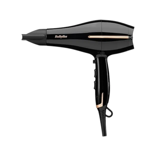 BaByliss Salon Pro Hair Dryer, Powerful 2200W Blow Dryer, Black – 5552U