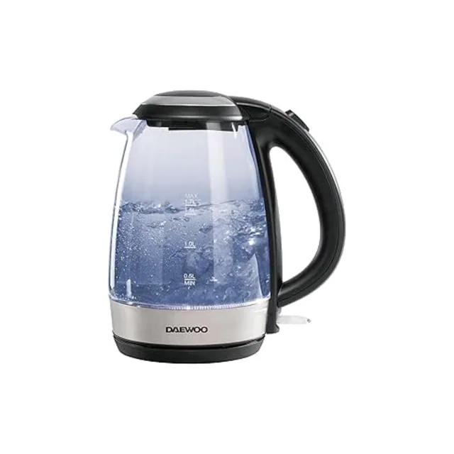 Daewoo 1.7L Glass Kettle, Fast Boil – SDA1669