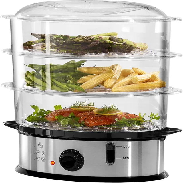 Daewoo 3‑Tier Food Steamer 1200W 9L – SDA1338GE
