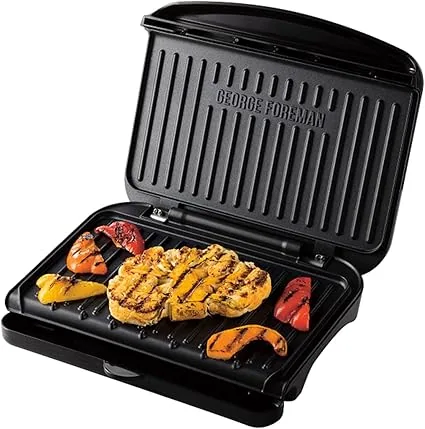 George Foreman Medium Electric Fit Grill Black, 1630W – 25810