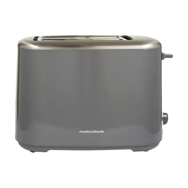 Morphy Richards Equip 2 Slice Toaster, Defrost and Reheat, Grey – 222068