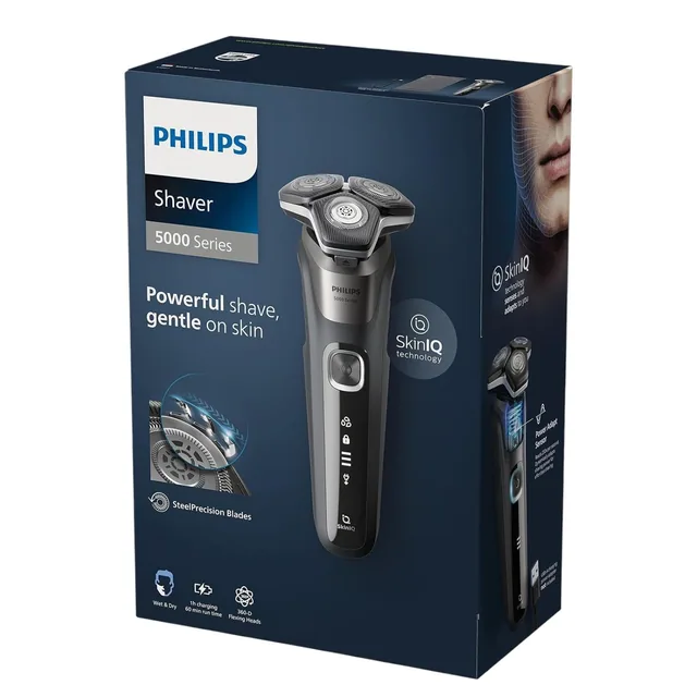 Philips Shaver Series 5000, Wet and Dry Rechargeable Electric Shaver – S5887/10