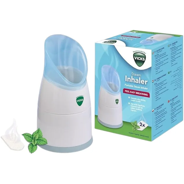 Vicks Personal Steam Inhaler with Two Scent Pads, V1300