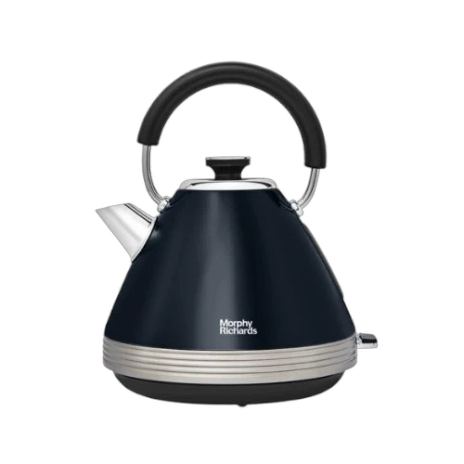 Morphy Richards Venture Retro 1.5L Black Pyramid Kettle - Onyx - 100334