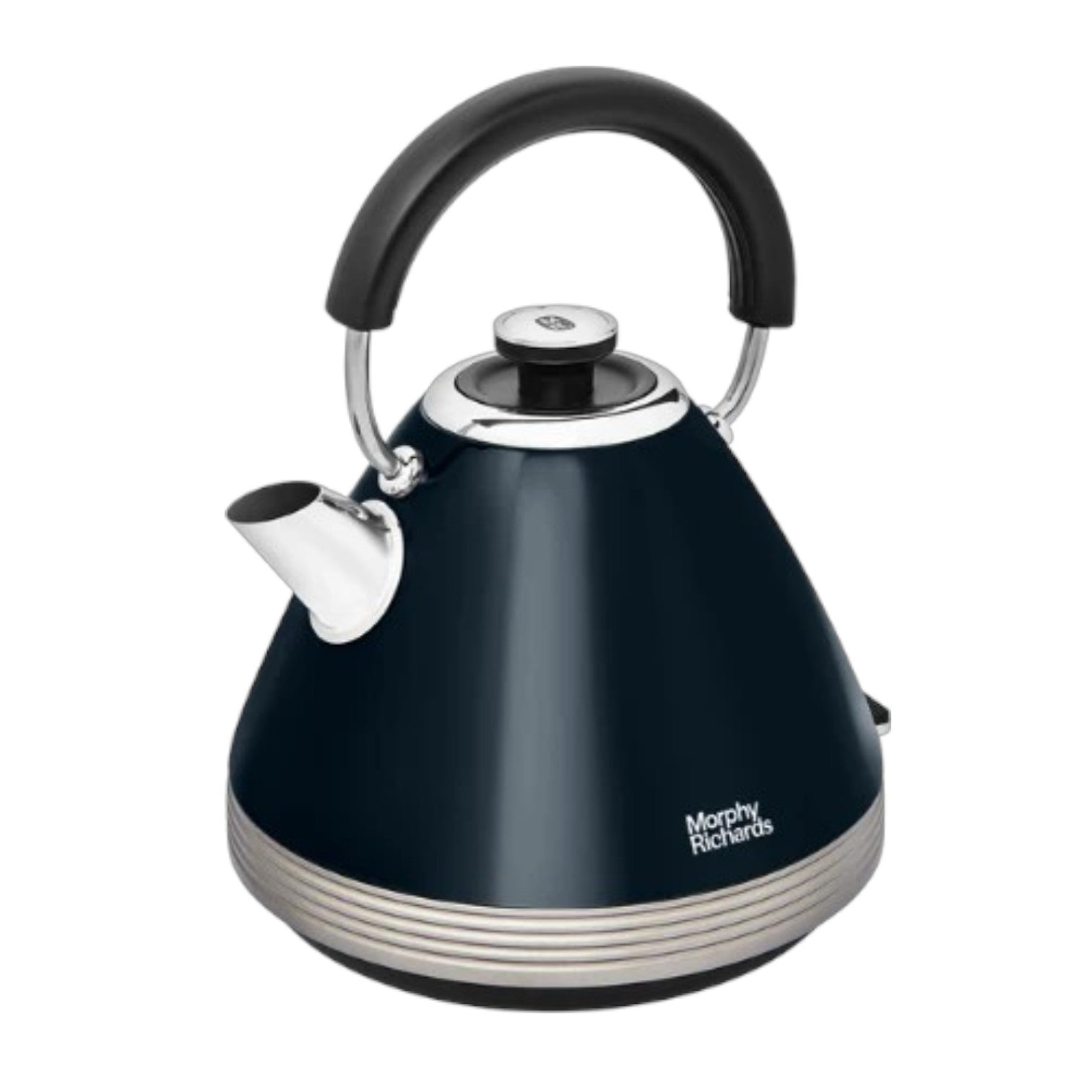 Morphy Richards Venture Retro 1.5L Black Pyramid Kettle - Onyx - 100334