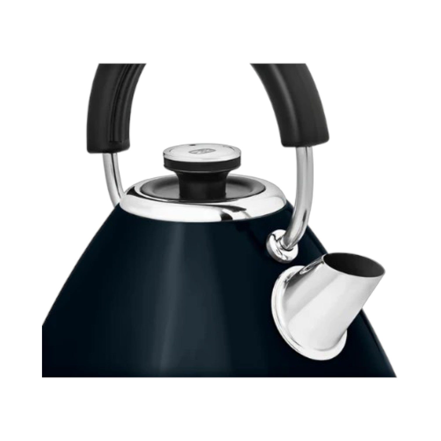 Morphy Richards Venture Retro 1.5L Black Pyramid Kettle - Onyx - 100334