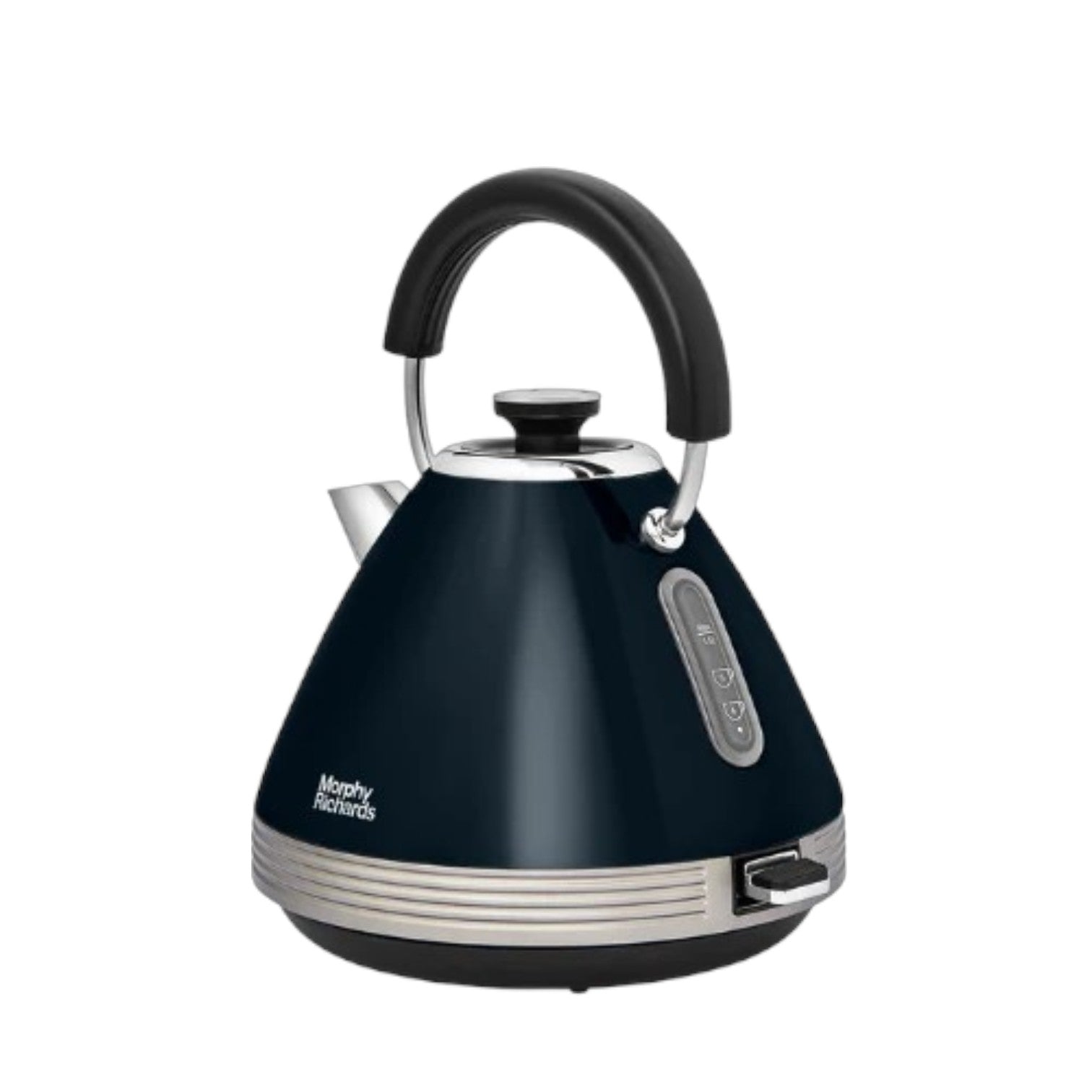 Morphy Richards Venture Retro 1.5L Black Pyramid Kettle - Onyx - 100334