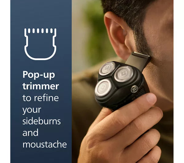PHILIPS Series 3000 Wet & Dry Rotary Shaver, Black - S3242/12