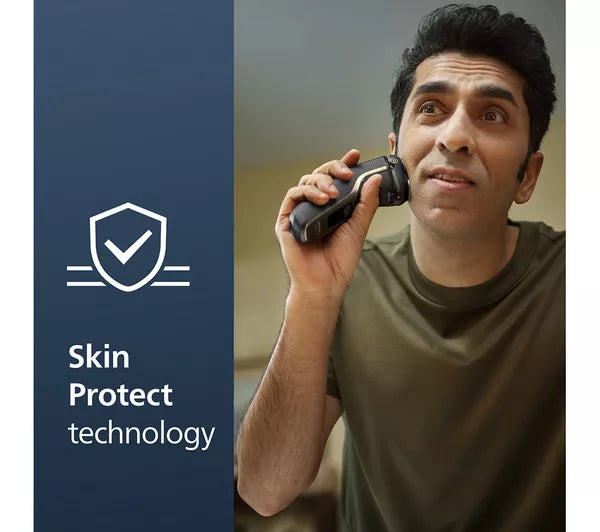 PHILIPS Series 3000 Wet & Dry Rotary Shaver, Black - S3242/12