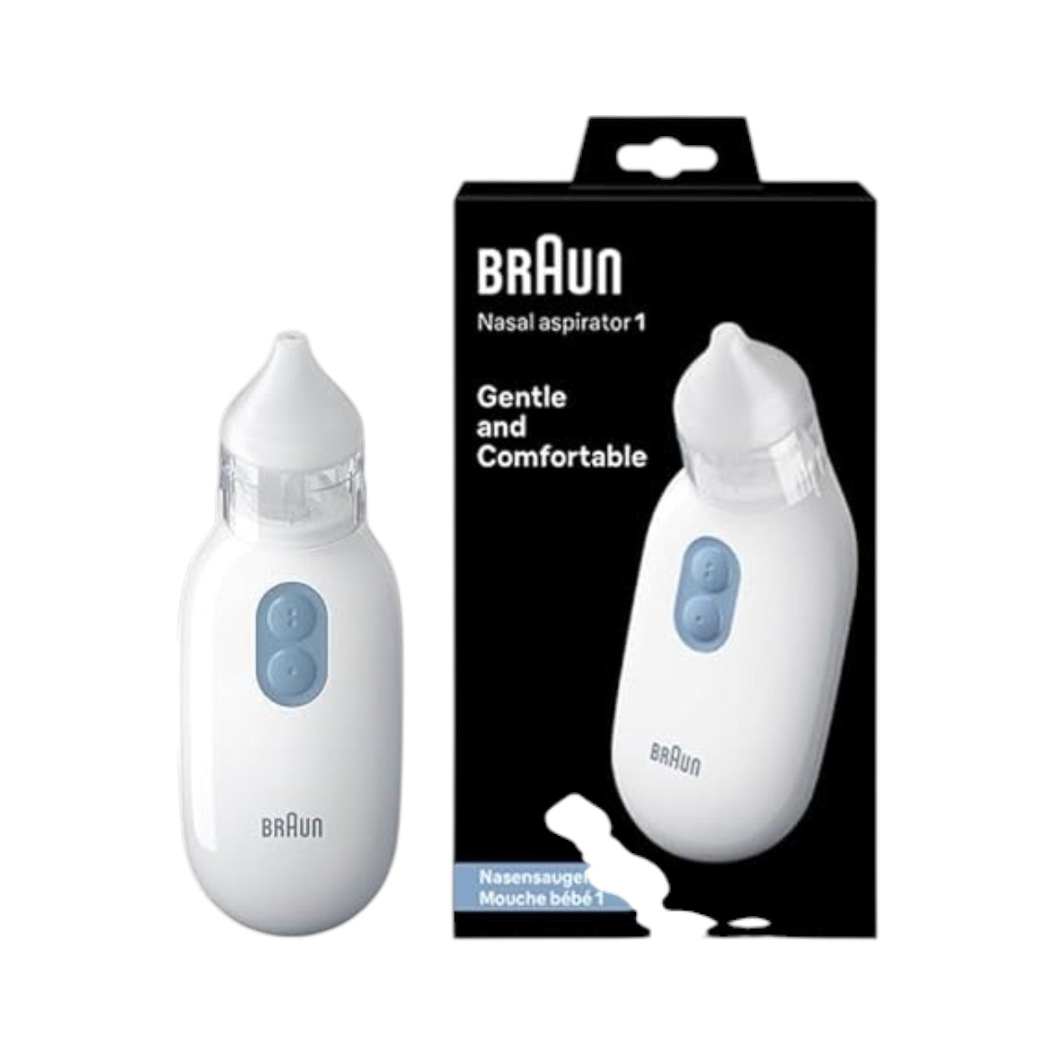 Braun Nasal aspirator, Mucus Remover , Blocked Nose Relief , Two Suction Levels - 2 - BNA100