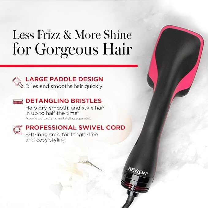 Revlon Hair Tools Pro Collection Salon One Step Hair Dryer and Styler, Black  -  RVDR5212UK2