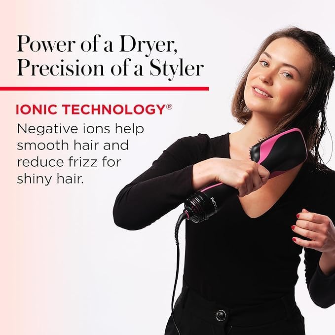 Revlon Hair Tools Pro Collection Salon One Step Hair Dryer and Styler, Black  -  RVDR5212UK2