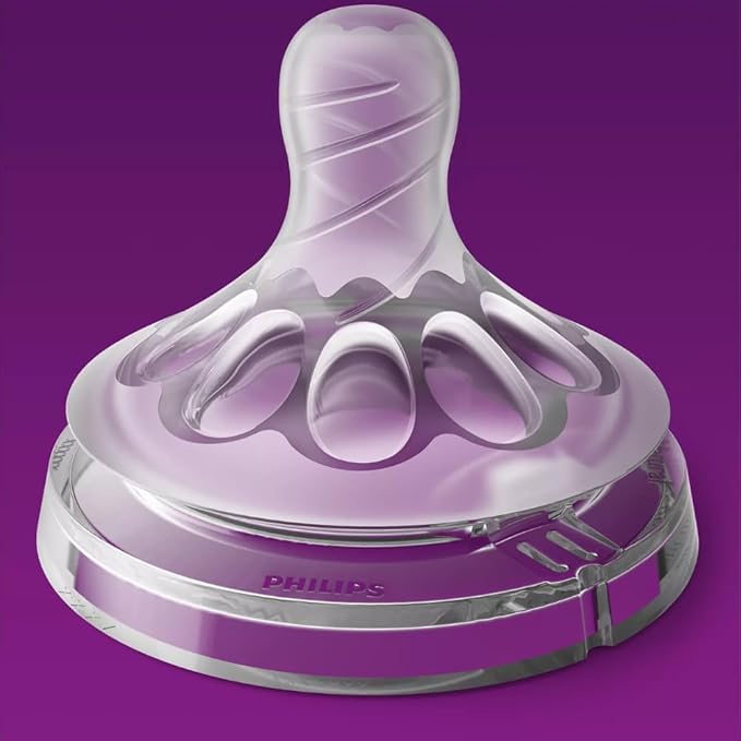 Philips Avent Natural Teat, 3 Months+, Medium Flow, Anti-Colic, Pack of 2 - SCF043/27