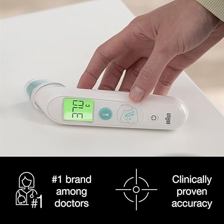Braun Sensian Swipe 5 Temple thermometer -TempleSwipe Technology - BST200