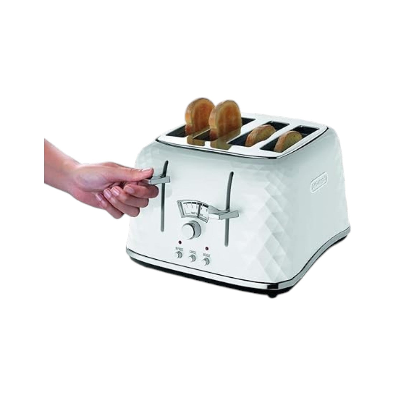 De'Longhi Brillante 4-Slice Toaster - CTJ4003W