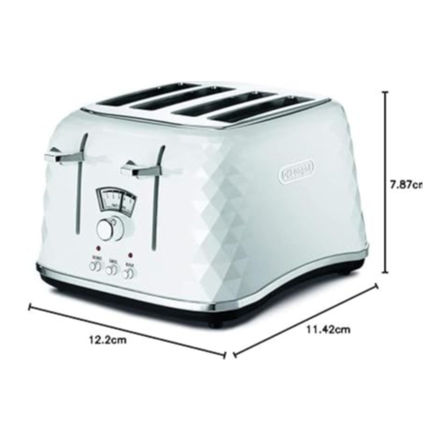 De'Longhi Brillante 4-Slice Toaster - CTJ4003W