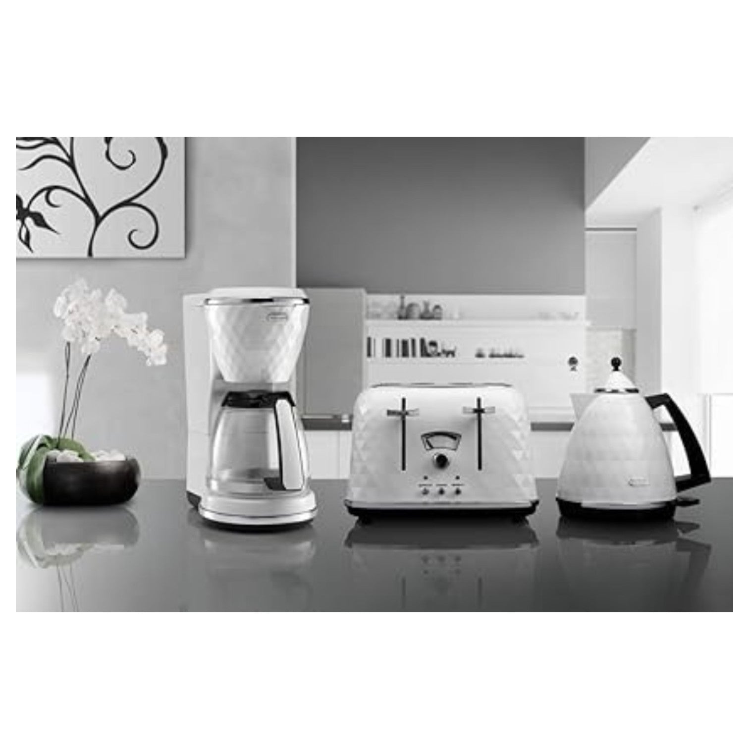 De'Longhi Brillante 4-Slice Toaster - CTJ4003W