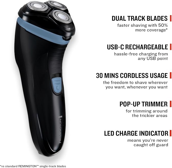 Remington Mens Electric Rotary Shaver  - R1000