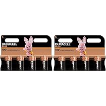 Duracell C Alkaline Batteries – MN1400 (8 Pack)