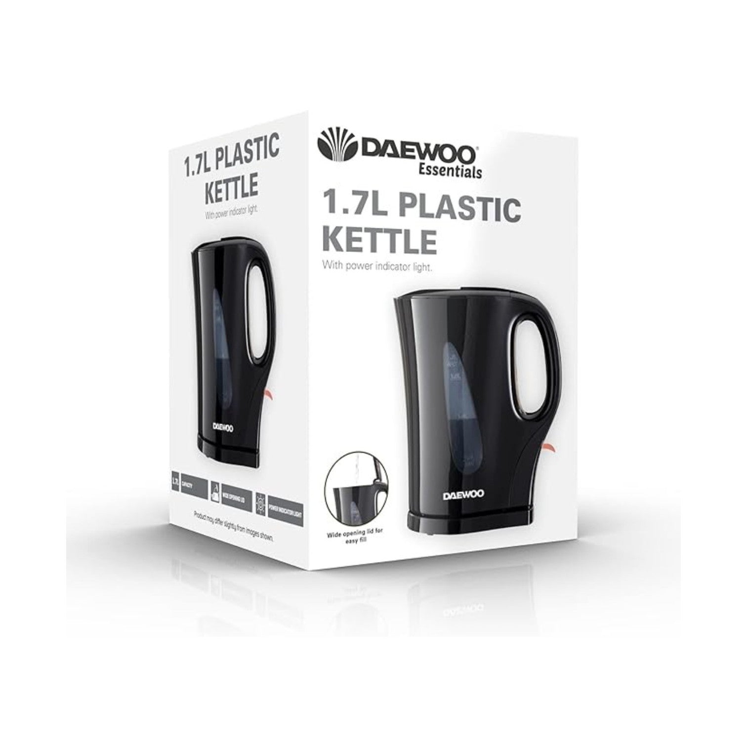 Daewoo Essentials 1.7L Fast Boil Electric Kettle - SDA1673