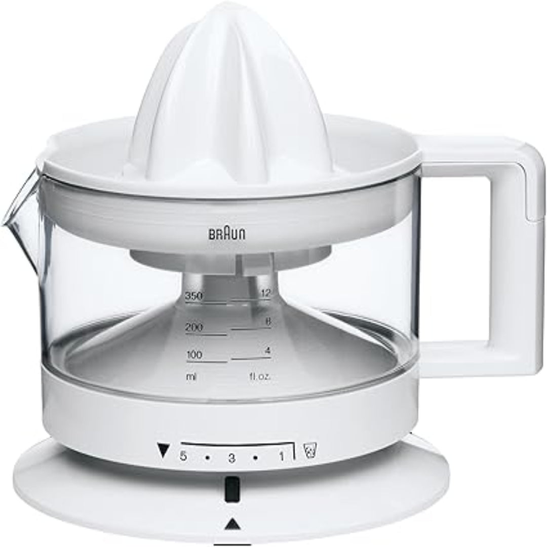 Braun HouseHold Electric Juicer with Pulp Control – White – CJ3000