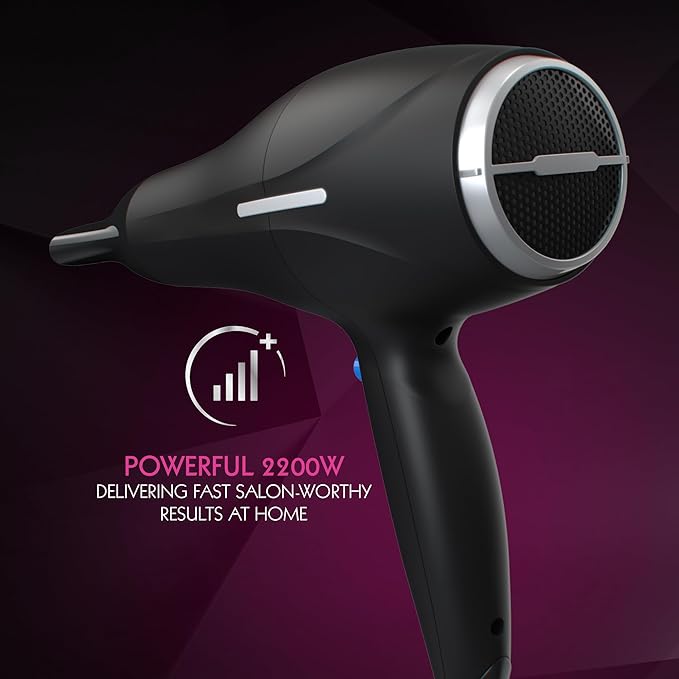 Wahl Ionic Smooth Hairdryer, Black - ZY105