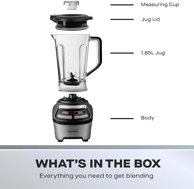 Daewoo Samurai Power Blend Pro 1200W Jug Blender - SDA2784GE1