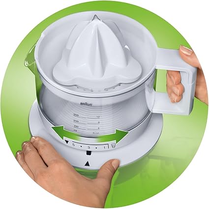Braun HouseHold Electric Juicer with Pulp Control – White – CJ3000