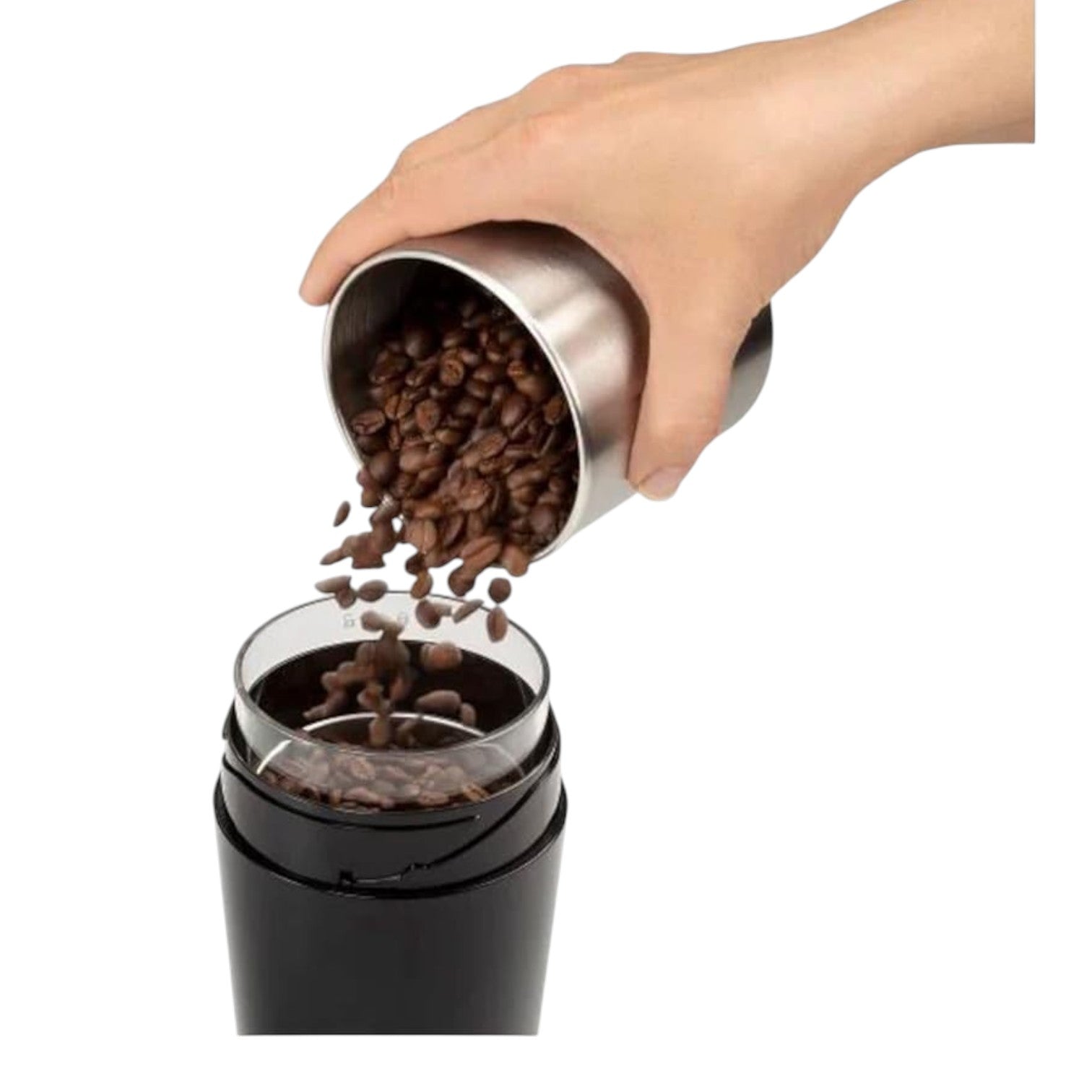 De'Longhi Electric Coffee Grinder, Stainless Steel, Black -  KG210