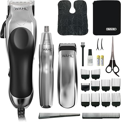 Wahl Chrome Pro Deluxe Hair & Nose Trimmer Kit – WM80103-801