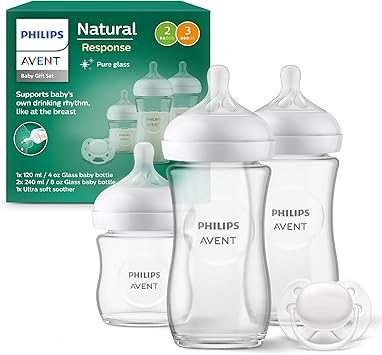 Philips Avent Newborn Glass Bottle Gift Set – SCD878/11