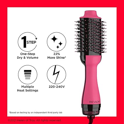 Revlon One-Step Hair Dryer & Volumiser – New Pink Edition – RVDR5222PUK