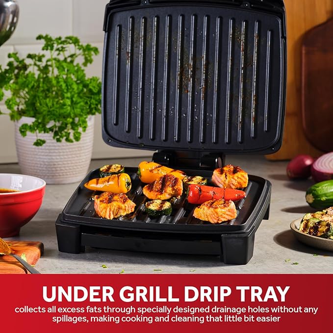 George Foreman Immersa Medium Electric Grill Black - 28310