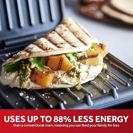 George Foreman Small Electric Fit Grill  Black, 760W - 25800