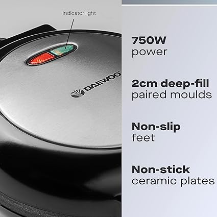 Daewoo Non Stick Deep Fill Omelette Maker 750W – SDA1556