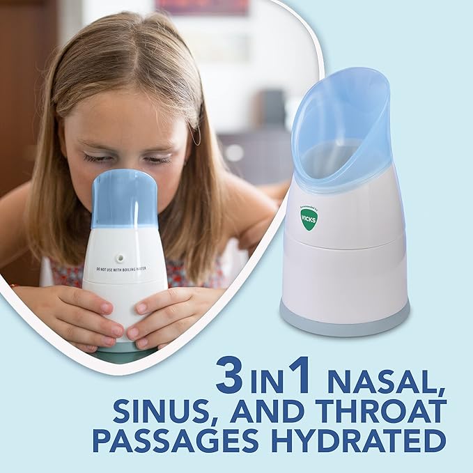 Vicks Personal Steam Inhaler with Two Scent Pads, V1300