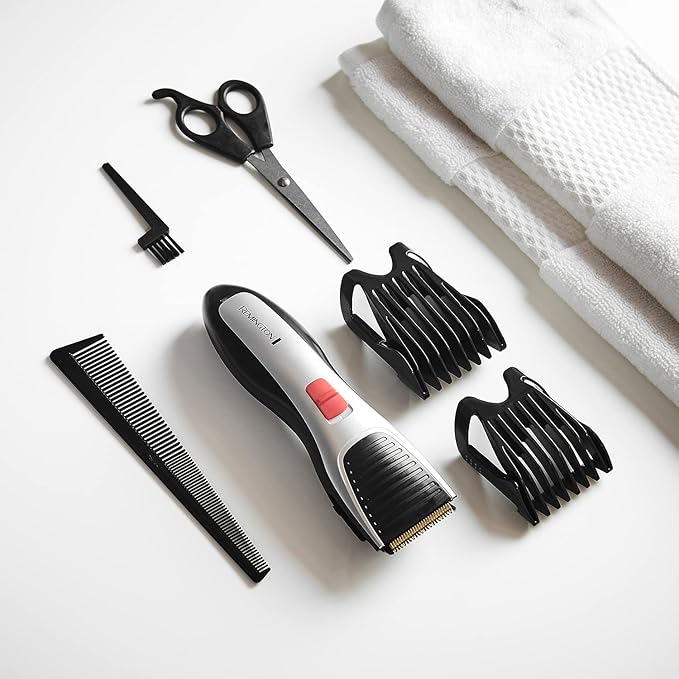 Remington Titanium Hair Clippers, Cordless Clipper for Men - HC340