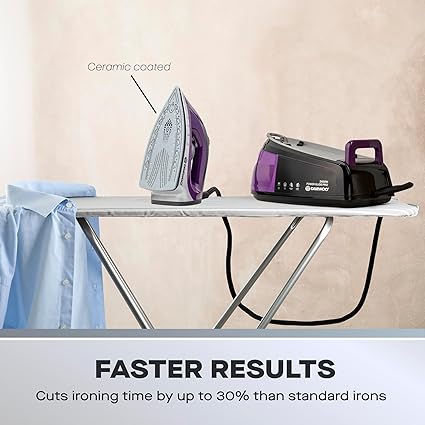 Daewoo 2400W 1.2L Steam Station Iron – SDA1589GE