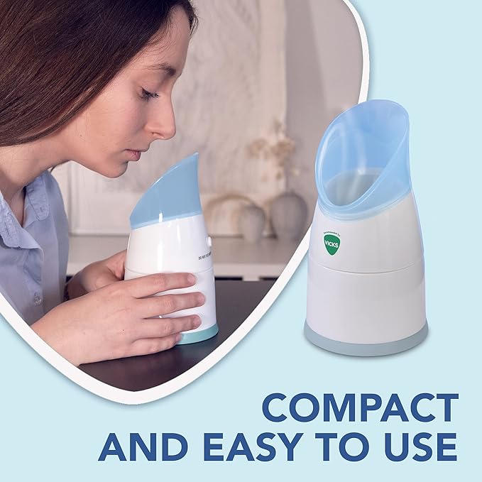 Vicks Personal Steam Inhaler with Two Scent Pads, V1300