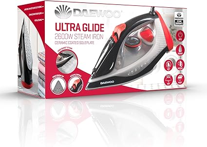 Daewoo 2600W Steam Iron Ultra Glide – SDA1590