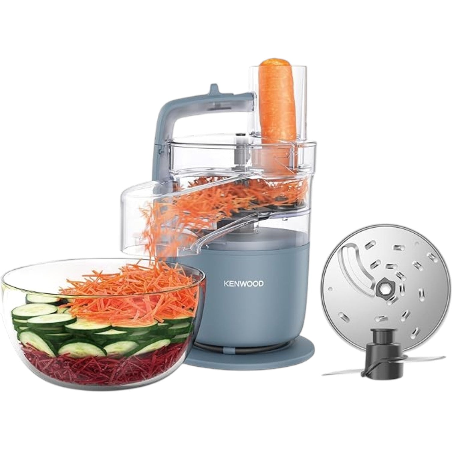 Kenwood, MultiPro Go,  Food Processor, for Chopping, Slicing - FDP22.130GY