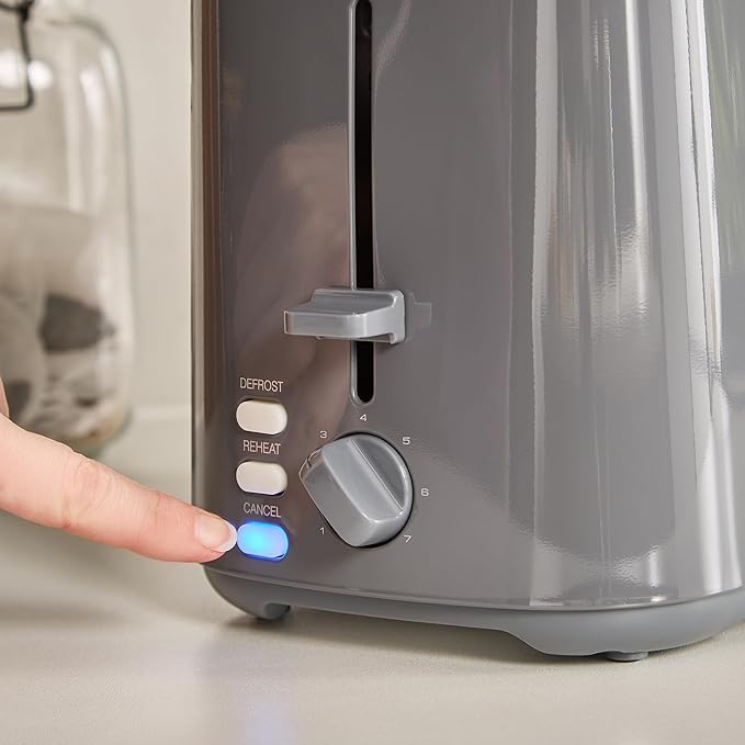 Morphy Richards Equip 2 Slice Toaster, Defrost and Reheat, Grey - 222068