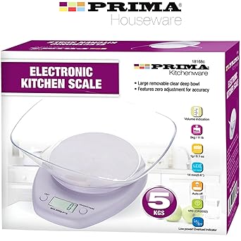 Prima Electronic Kitchen Scale 5kg – 18168C