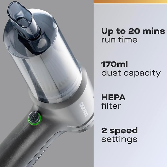 Daewoo Cyclone Freedom Cordless Handheld Vacuum Cleaner - FLR00224