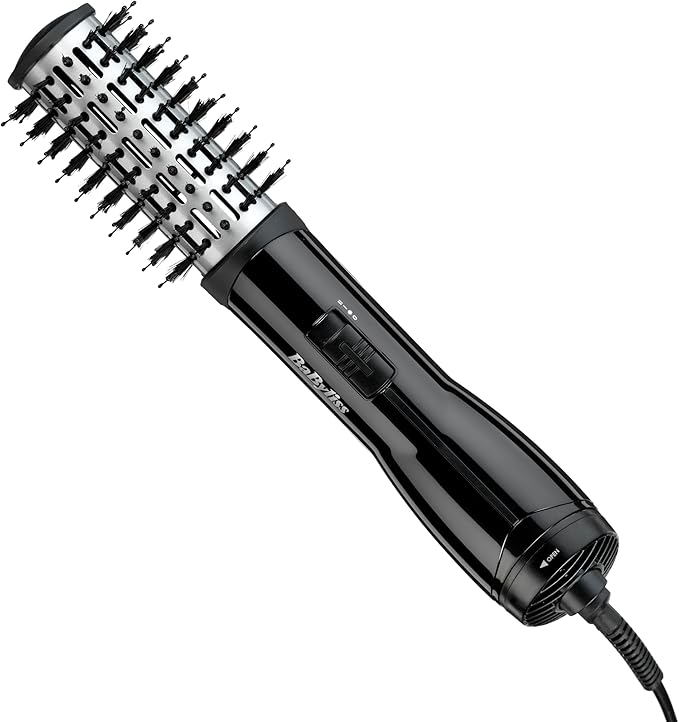 BaByliss Flawless Volume Hot Air Brush - Dry and Style in On Black - 2764U
