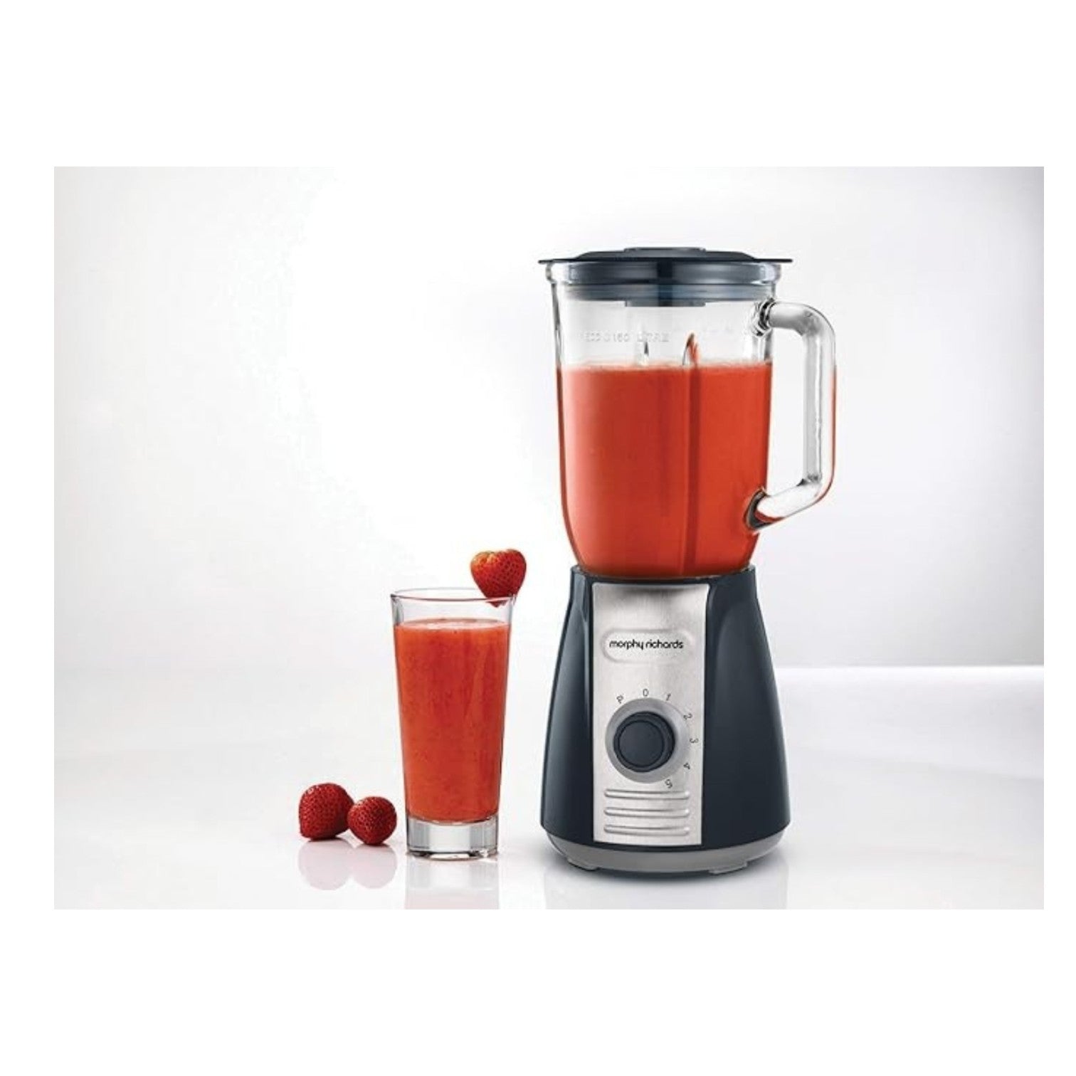 Morphy Richards Total Control Glass Jug Blender, Grey - 403010