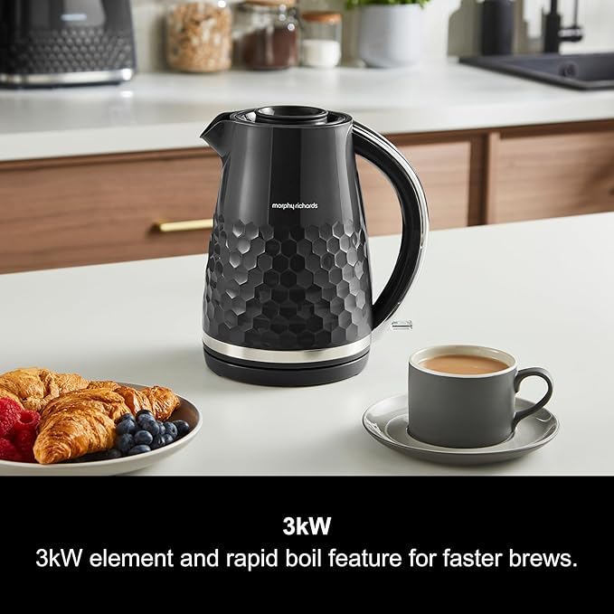 Morphy Richards Hive Kettle, 1.5L, Easy Fill System, Black - 108271