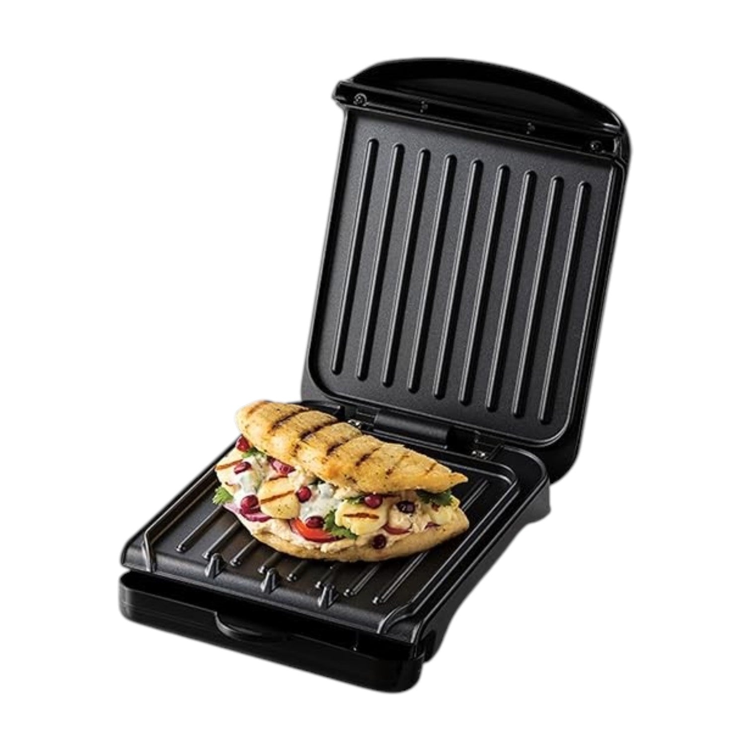 George Foreman Small Electric Fit Grill  Black, 760W - 25800