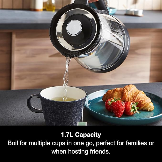 Morphy Richards Glass Kettle, 1.7L, Illuminated, Premium Glass - 108004