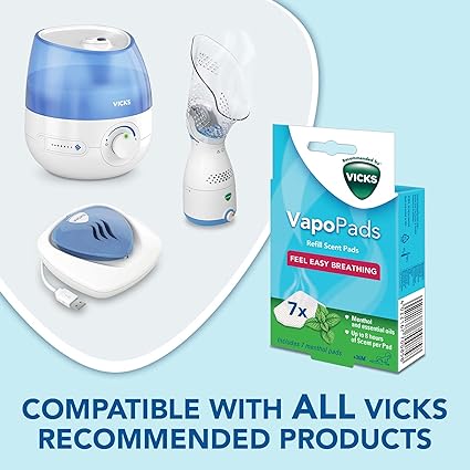 Vicks VapoPads Menthol – Essential Oil Scented Pad (VH7)